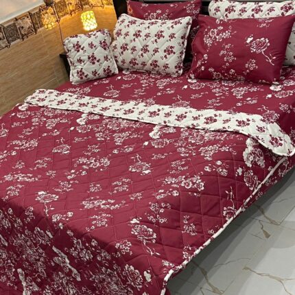 7Pc Printed Comforter Set – Elevate Your Sleep Experience 041