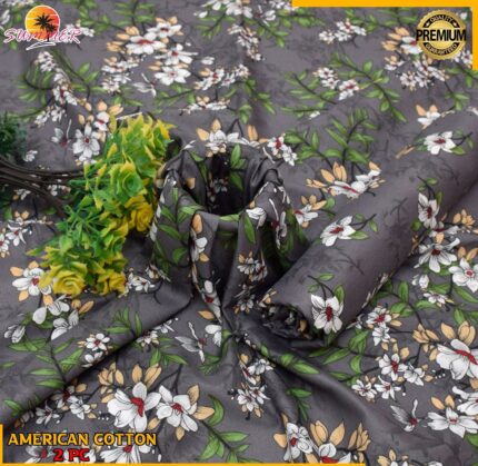 2 Piece – Cotton Digital Print Suit ( Design LS146)