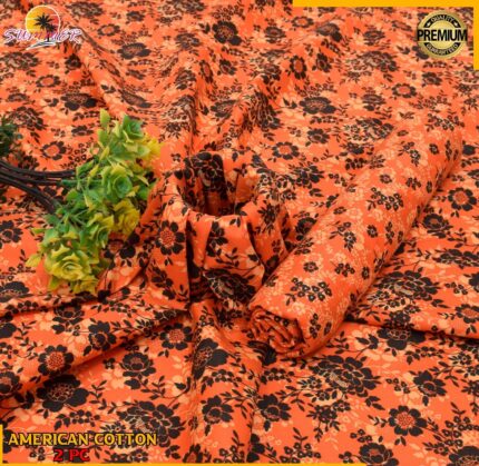 2 Piece – Cotton Digital Print Suit ( Design LS143)