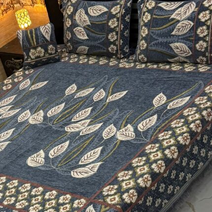 4Pc Velvet Jaquard Bedsheet VJD 031