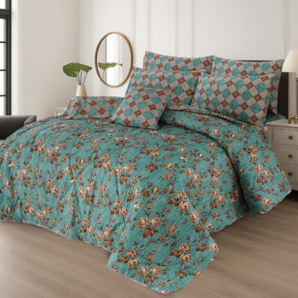 7 Pcs Comforter Set King Size Design KCC 00326