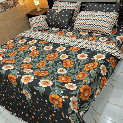 7 Pcs Comforter Set King Size Design KCC 00372