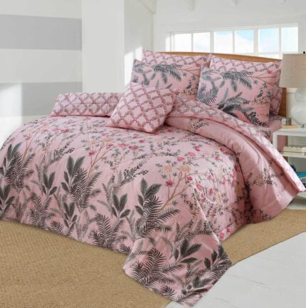 7 Pcs Comforter Set King Size Design KCC 00389